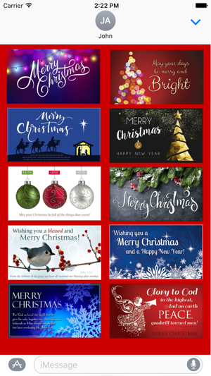 Christmas 2016 Stickers - Christmas Postcards(圖1)-速報App