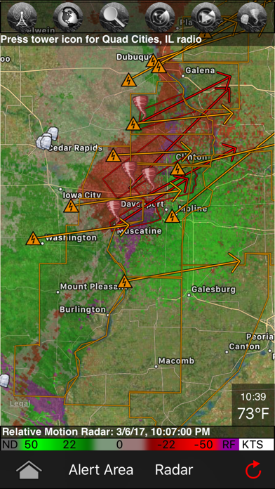 TornadoSpy+: Tornado Maps, Warnings and Alerts Screenshot 2