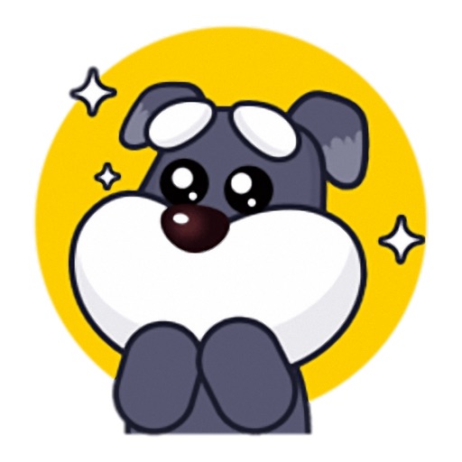 Little Schnauzer - Cute stickers for iMessage iOS App