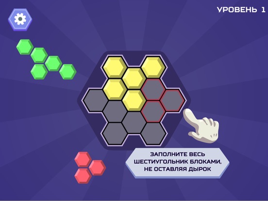 Пазл с гексами (Hex Blocks Puzzle) для iPad