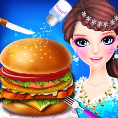 Activities of Cooking Hamburger Girl Makeup
