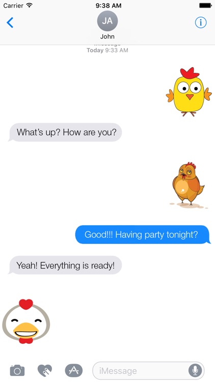 Chicken Stickers - Chicken Emoji Set