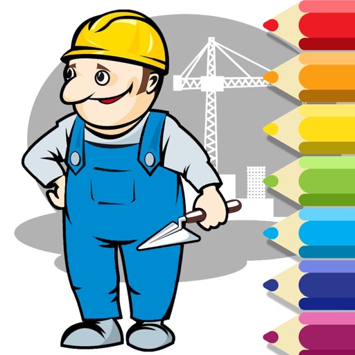 Coloring Book Game The Builder Version Icon