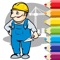 Coloring Book Game The Builder Version