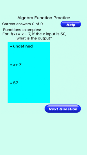 Algebra Function Practice