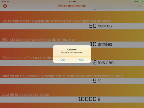 Spare Parts Calculator screenshot 4