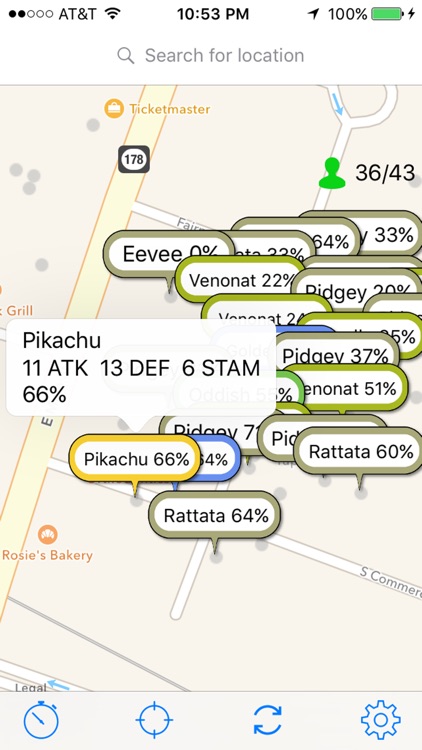 PokeSensor - Map for Pokemon GO