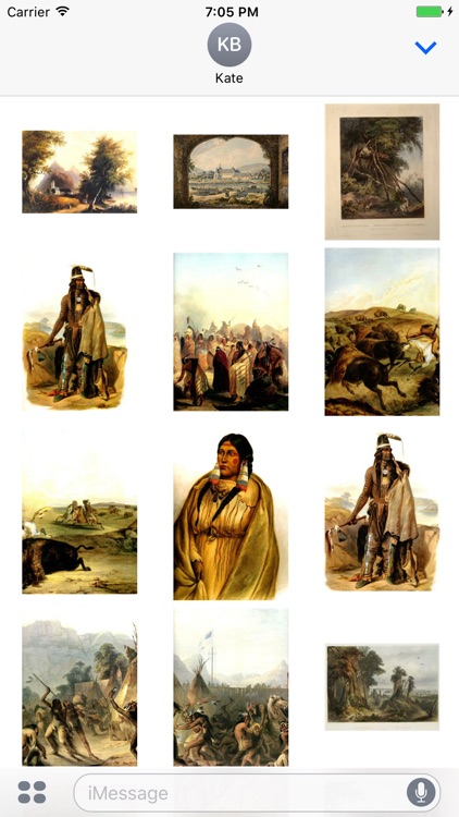 Karl Bodmer Artworks Stickers