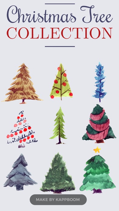 How to cancel & delete Christmas Tree Stickers by Kappboom from iphone & ipad 1