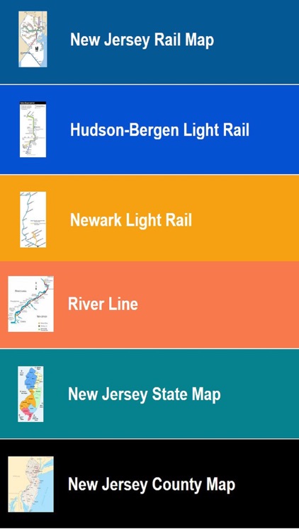New Jersey Map Transit NJ Bus Train Rail River Map screenshot-4