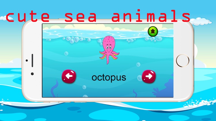 Sea animal vocabulary games puzzles for kids