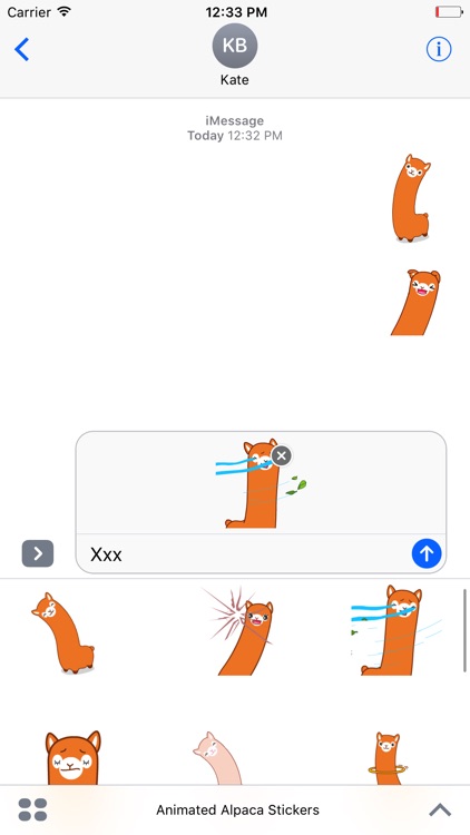 Alpaca Animated Stickers For iMessage