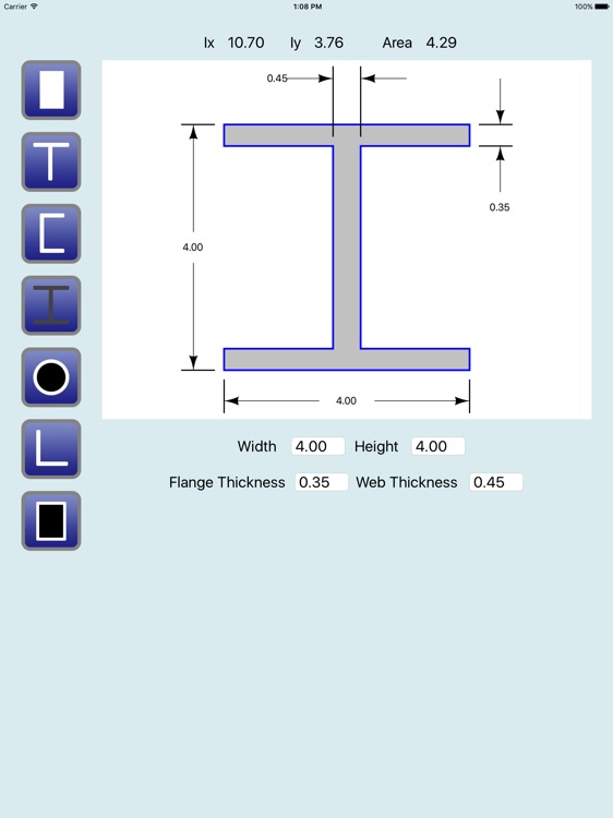 Beam Sections