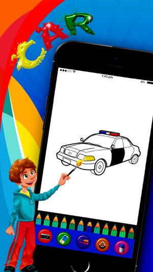 HandPaint Cars - Cars coloring book for toddlers(圖2)-速報App