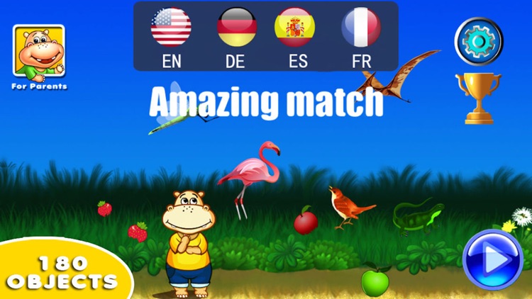 Amazing Match- Memory games for kids toddler baby