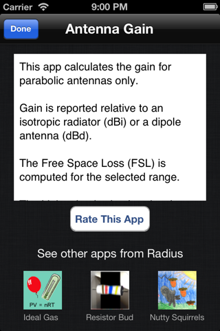 Antenna Gain Calculator screenshot 2