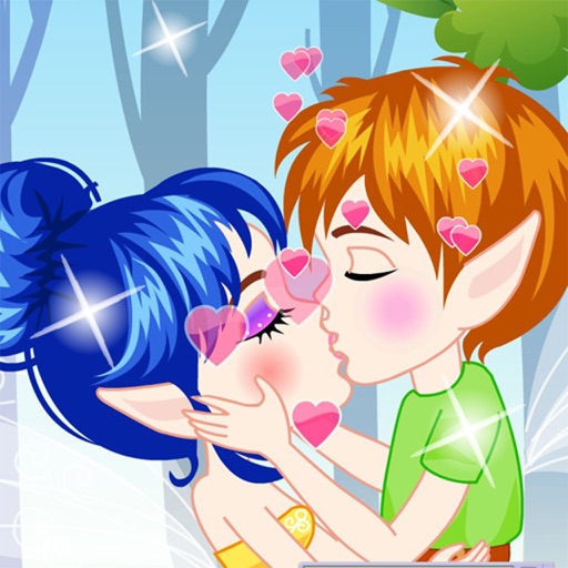 Kissing fairy Princess Icon