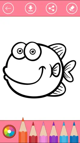 Game screenshot Fish & Sea animals Coloring Book for Kids hack