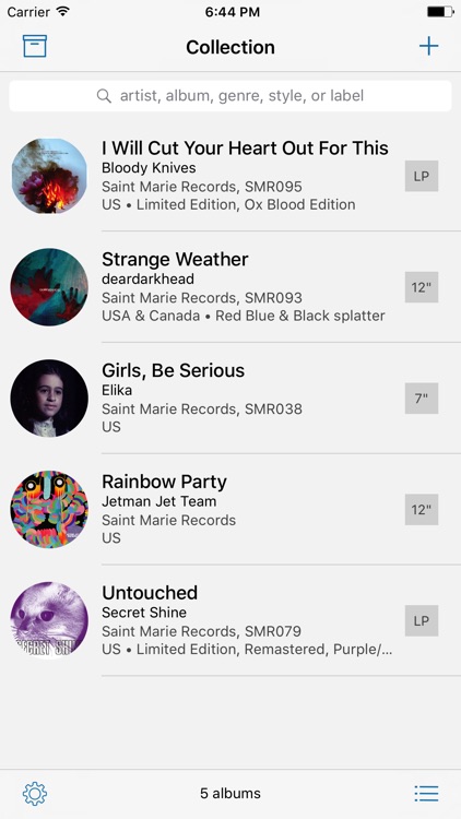 Wax for iPhone - Own Your Record Collection screenshot-0