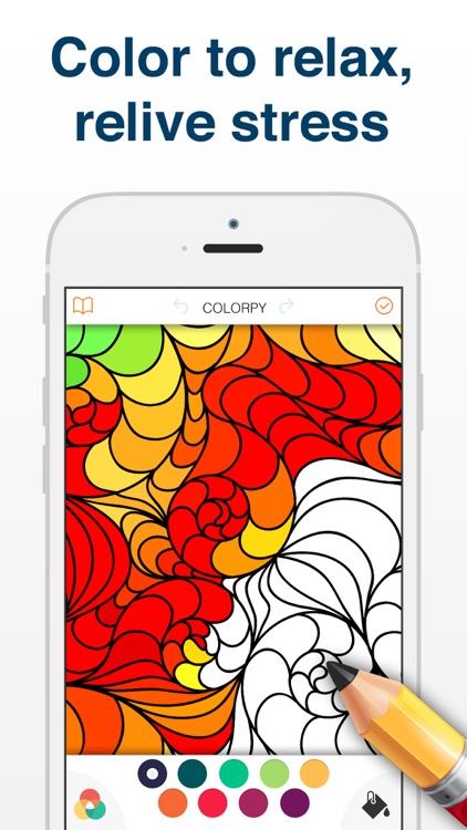 Adult Coloring Book Antistress - Color Therapy App