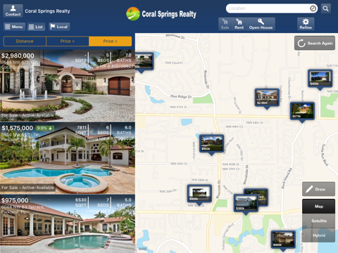 Coral Springs Realty for iPad screenshot 2