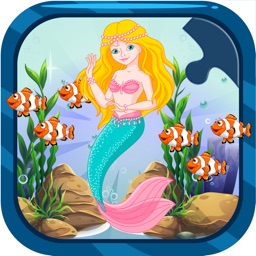 Mermaid Princess Jigsaw Puzzle Games for Toddler