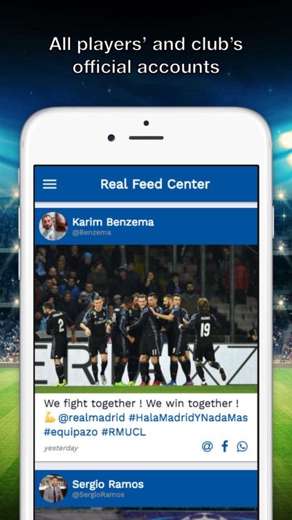 Feed Center for Real Madrid - News, Scores, Photos