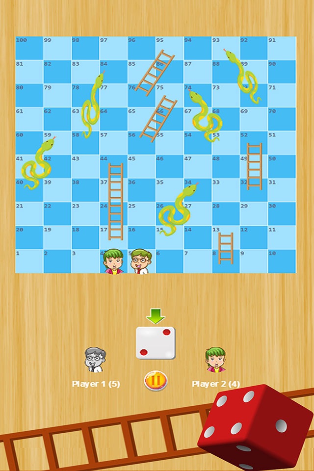 Snakes And Ladders Classic Dice 1 2 Players Games screenshot 3