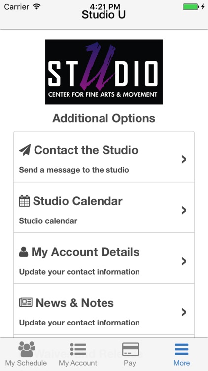 Studio U Center for Fine Arts & Movement