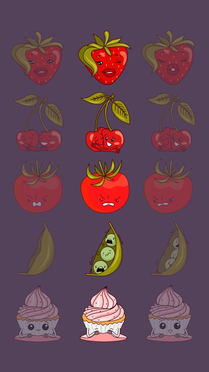 Fancy Food - Animated Stickers Fruits & Vegetables