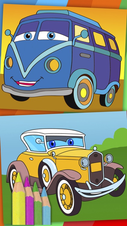 Cars coloring pages for kids – magic coloring book screenshot-4