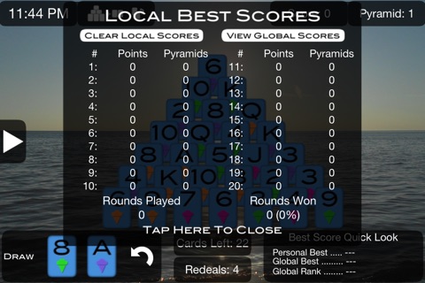 Pyramid Solitaire screenshot 4