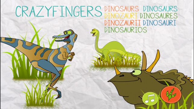 Turutu Crazyfingers Dinosaurs