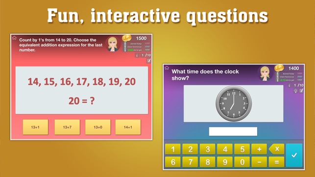 Grade 2 Math Common Core: Cool Kids’ Learning Game(圖2)-速報App