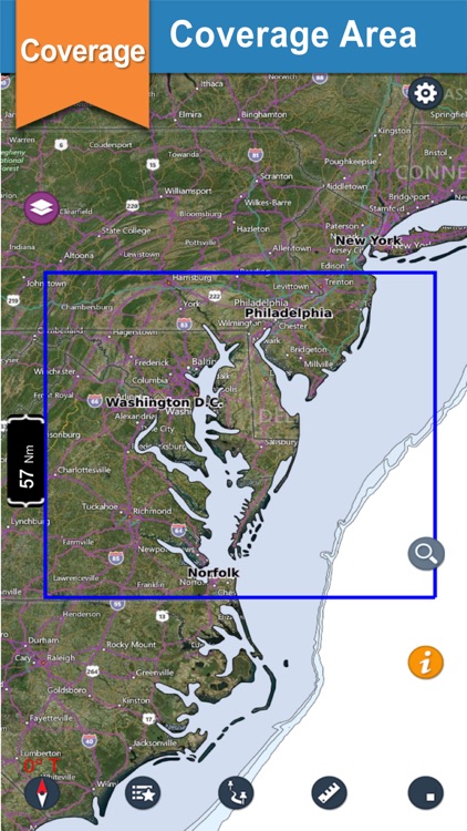 Chesapeake Bay nautical sailing and fishing charts