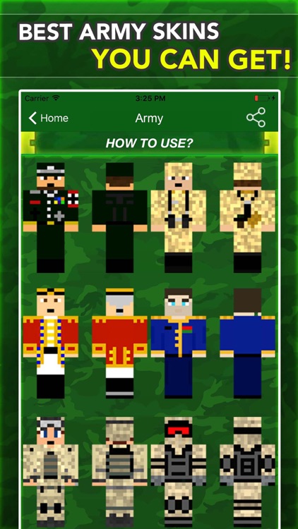 Army And War Skins For Minecraft Pocket Edition