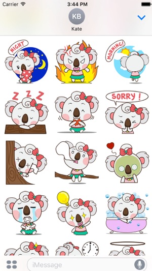 Qumi the cute koala for iMessage Sticker(圖3)-速報App