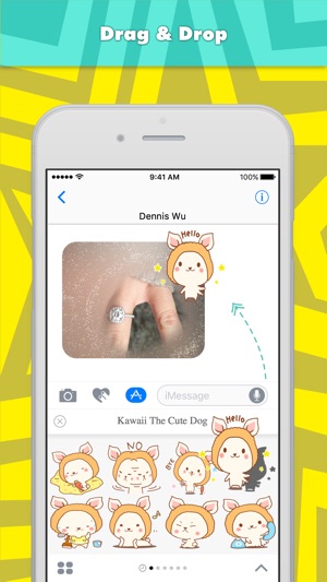 Kawaii The Cute Dog stickers by Dennis Wu(圖1)-速報App