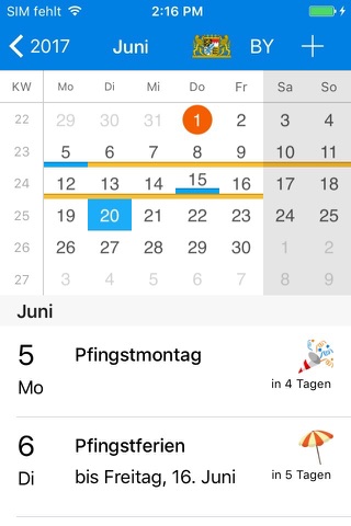 x-Calendar PRO - holiday calendar screenshot 2