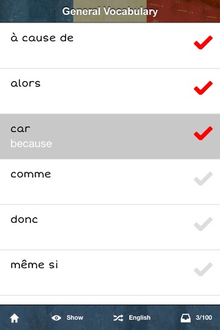 cRaMiT French GCSE Vocabulary screenshot 4