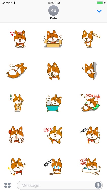 Little Corgi Animated Sticker