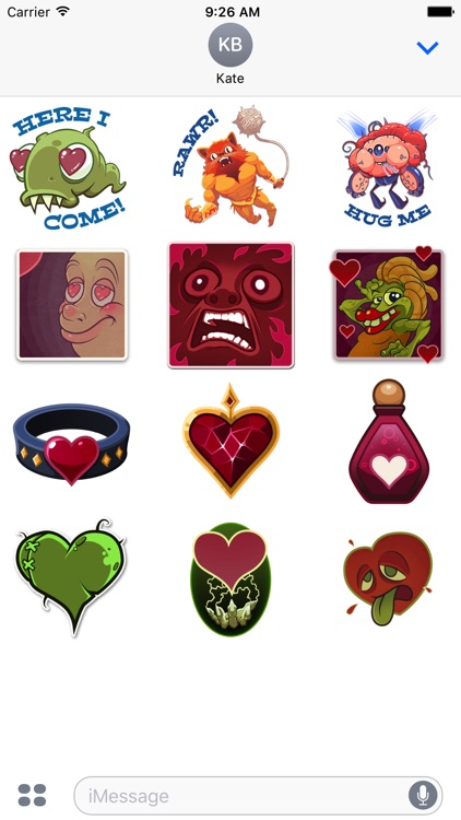 Crazy Valentines Day Stickers from Solitairica