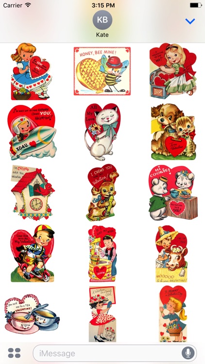 Valentine's Day Stickers - Vintage Edition by Matthew Swack