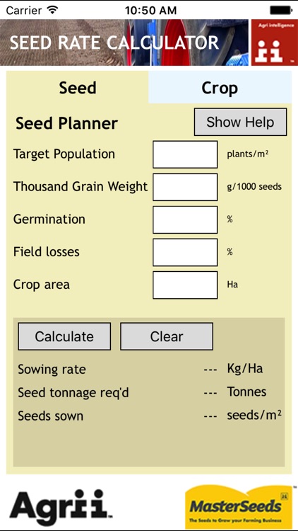 Seed Rate Calculator (phone version) screenshot-3