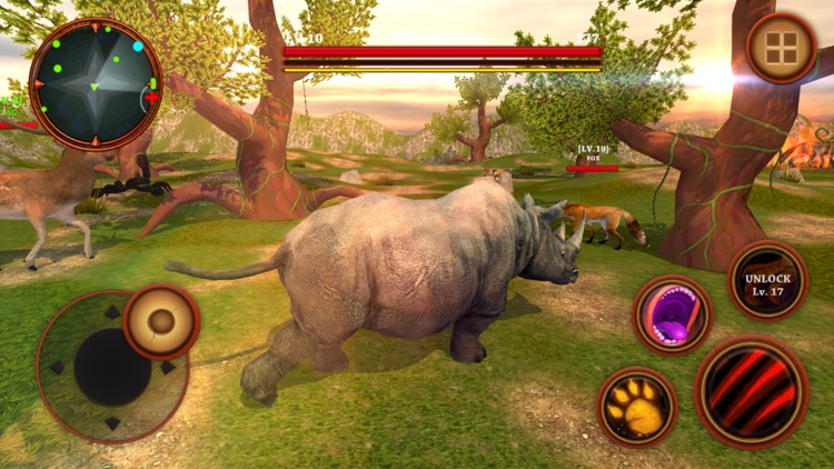 Rhino Africa Simulator : Wild Animal Survival Game