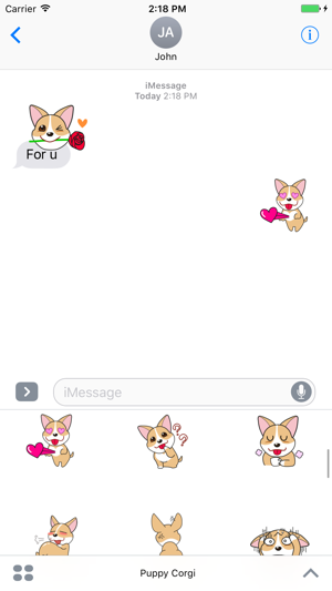 Puppy Corgi Animated Sticker