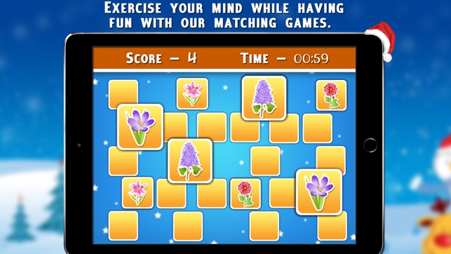 Christmas Flowers Matching Cards - Christmas Games(圖2)-速報App