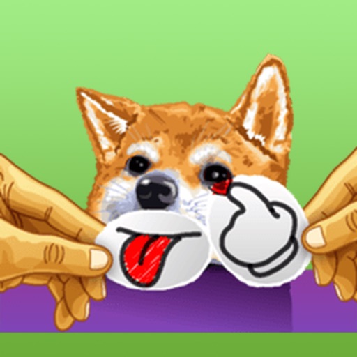 Cute Meme Dog Emoji Sticker icon