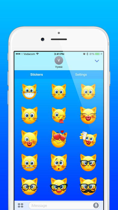 Cat Emoji - Cute Kitty Emoticon Stickers screenshot 4