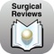The app offers 10 or more free multiple-choice questions with explanations for each different Surgical Board review topic